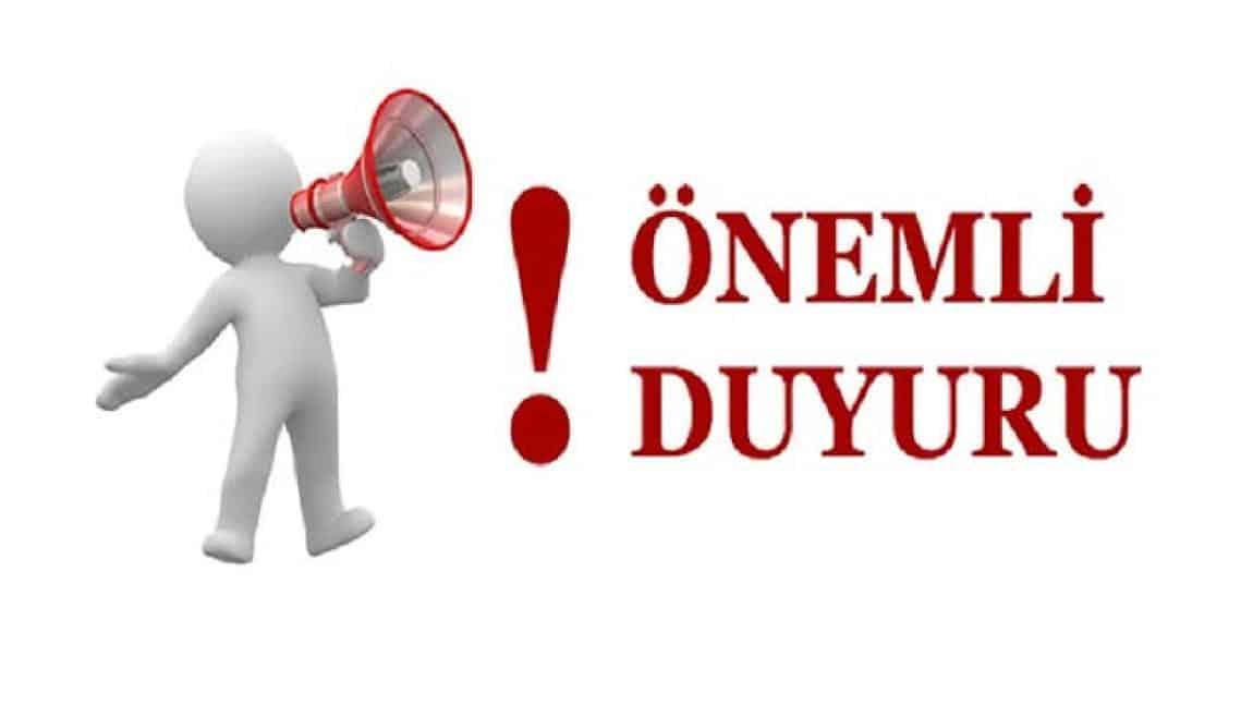 VELİLERİMİZİN DİKKATİNE - 5. Sınıflar Kayıt Duyurusu